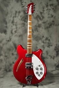Rickenbacker 360 Ruby Red Semi Hollow Used Electric Guitar w Genuine case Japan
