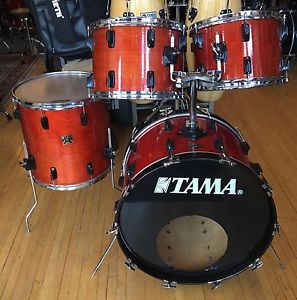 Vintage Tama 4pc Superstar Shell Pack 1980s Super Mahogany