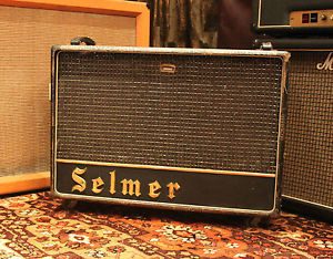 Vintage 1963 Selmer Zodiac Twin Thirty Truvoice Croc Skin Valve Amplifier w T731