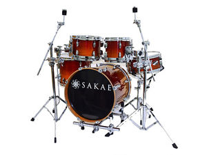 Sakae CIP-D 5 Pièces Batterie Kit Avec Matériel, Amber Décoloré (NEUF)