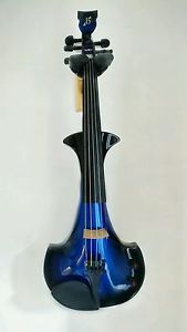 5 STRING BRIDGE ELECTRIC VIOLIN - BLACK/BLUE (W/CASE)