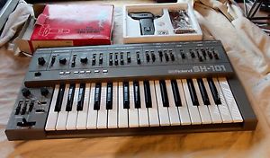 Roland SH 101 Analog Synthesizer with boxed mod grip and filter mod