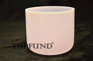 Alchemy Gem Rose Fused A Third Eye Chakra Clear Crystal Singing Bowl 7"