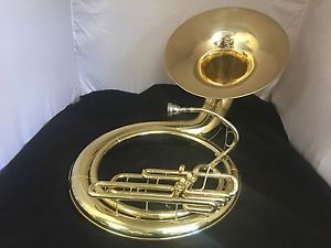 CONN 14K Bb Bright Brass Finished sousaphone W/25" Bundy  Bell