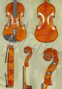 HANDmade 15.5" MAESTRO Level 'GLIGA' ANTIQUED VIOLA Flamed MAPLE Wood