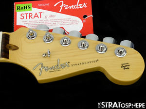 American Fender CHANNEL BOUND Strat NECK + TUNERS Stratocaster USA Compound Rose