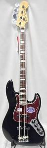 Free Shipping Used Fender FSR American Deluxe Jazz Bass N3 Black Electric