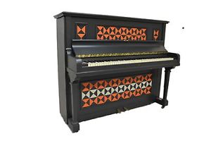 Monnington and Weston Painted Upright Piano