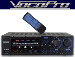 VocoPro DA-9800RV 600W Professional Digital Key Control Mixing Amplifier