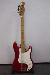 Fender Bullet bass, USA MADE,RED / maple neck, 1980 Vintage