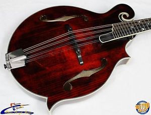 Eastman MD815 F-Style Mandolin w/HFC, Solid Carved Spruce/Maple, FLAMED!! #9645