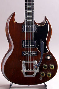 GIBSON SG Standard Factory Bigsby Ebony Fingerboard Walnut 1973 Used