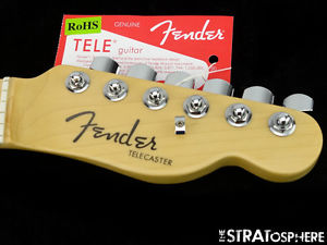 American Fender ELITE Telecaster Tele NECK+ LOCKING TUNERS USA Maple, Compound