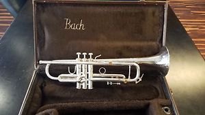 Bach Stradivarius Bb Trumpet 43* lightweight bell Strad 25LR mouthpipe w case