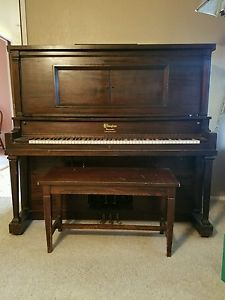 Antique player piano