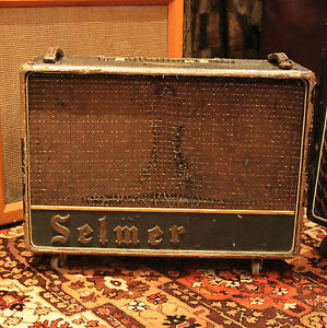 Vintage 1964 Selmer Zodiac Twin Fifty Truvoice Croc Skin Valve Amplifier #17133