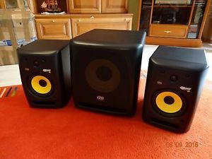 2x KRK Rokit RP6 G2 (Paar) Studio Monitore + KRK 10S Aktiver Subwoofer