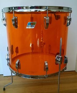 1970's Ludwig 18" Floor Tom in Amber Vistalite for Bonham Drum Set