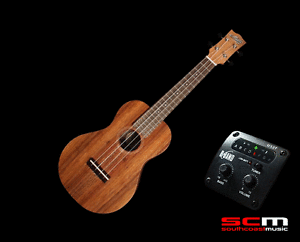 MATON CONCERT UKULELE SOLID BLACKWOOD WITH PICKUP & CASE FREE SHIPPING NEW! -