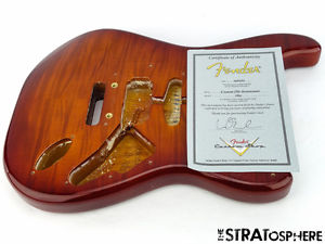 2012 American Fender Custom Shop Deluxe Strat BODY USA AAA Flame Violinburst