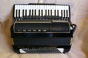 Nice HOHNER "IMPERATOR IV " accordion/accordian!4 reed sets!Double Tone Chamber!