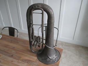 Vintage 1888 Conn Worcester Mass 3 Valve Baritone / Euphonium / Tuba 11.5 Bell