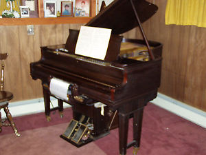 Player Piano Chickering Grand full 88 notes keyboard. with many  rolls.