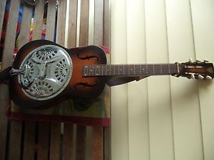 DOBRO SQUARE NECK RESONATOR GUITAR 05 092 96 W/LEATHER STRAP "NICE"