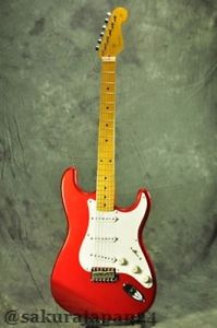 Used Fender Japan ST57-70 Candy Apple Red Rank B+ Free Shipping CE176