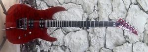 JACKSON PRO SERIES SOLOIST  SL2Q 2015 TRANSPARENT RED QUILT TOP ELECTRIC GUITAR