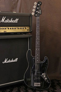 Fender Japan Aerodyne Jazz Bass AJB Black Finish Binding body/Matching head