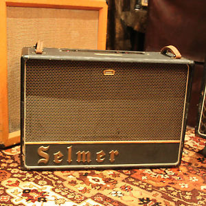 Vintage 1964 Selmer Zodiac Twin Fifty Truvoice Croc Skin Valve Amplifier #24909