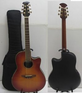 Ovation Celebrity CC28 HoneyBurstFlame  w/soft case Free shipping Bass #F132