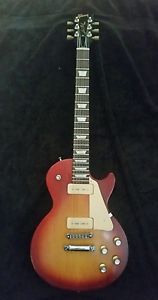 2011 Gibson Les Paul Studio 50s Tribute cherry burst Top Electric Guitar AWESOME