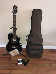 Line 6 Variax 700 Acoustic Electric Guitar, Black EXC COND