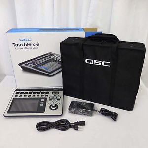 QSC TouchMix 8 Compact Digital Mixer Touch Mix 8 Channel Mixing Console MINT