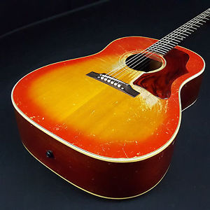 Used 1962 62 Gibson J45 J 45 adjustable bridge w/ non-original hard case