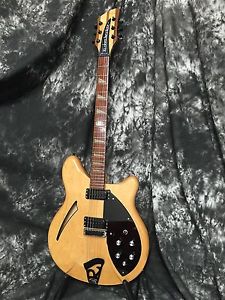 Rickenbacker 360 Mapleglo Guitar RARE BLACK PICKGUARD! FLAMED Maple Neck! LOOK!