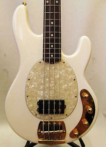 Limited Music Man USA Classic StingRay Gilded White 2012 Electric Bass w/OHSC