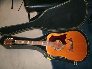1960's Supro W-8 acoustic guitar made by Kay Valco with softshell case