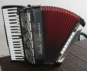 FISARMONICA PROFESSIONALE SUPER PAOLO SOPRANI CASSOTTO 120 BASSI ACCORDION