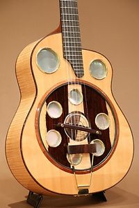 McGill Guitars Resonator Guitar Flamed Maple 2000s Natural w/hard case #R576