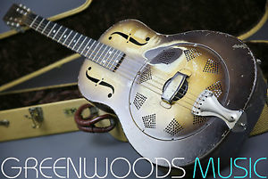 ☆ RARE ☆ VINTAGE 1932 NATIONAL TRIOLIAN ☆ WITH HARD CASE ☆ UNBELIEVABLE SOUND ☆