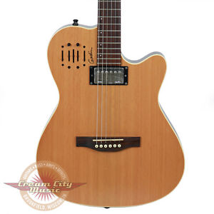 2013 Godin A6 Ultra Acoustic Electric Guitar in Natural Finish w/ Gig Bag