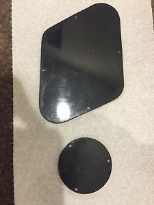 Vintage Gibson black back plates, for Les Paul 1958 1959 1960, & original screws
