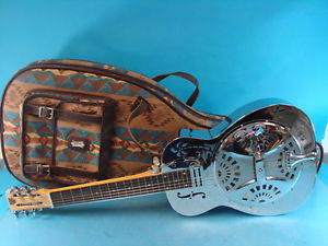 Rare Vintage Dobro Resonator Slide Steel Guitar DeArmond Pickup w/ Levys Case