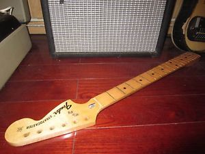 Vintage Circa 1973 Fender Stratocaster Electric Guitar Neck Maple Made in USA!