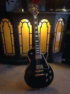 1976 Gibson Les Paul Custom Ebony Black Vintage Guitar