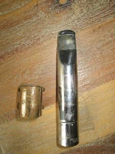 Vintage Berg Larsen Slant 100 2 M Metal Tenor Saxophone Mouthpiece MP + Ligature