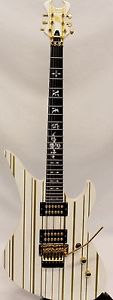 Schecter Synyster Gates Custom White/Gold Stripe SYN Limited Edition Guitar